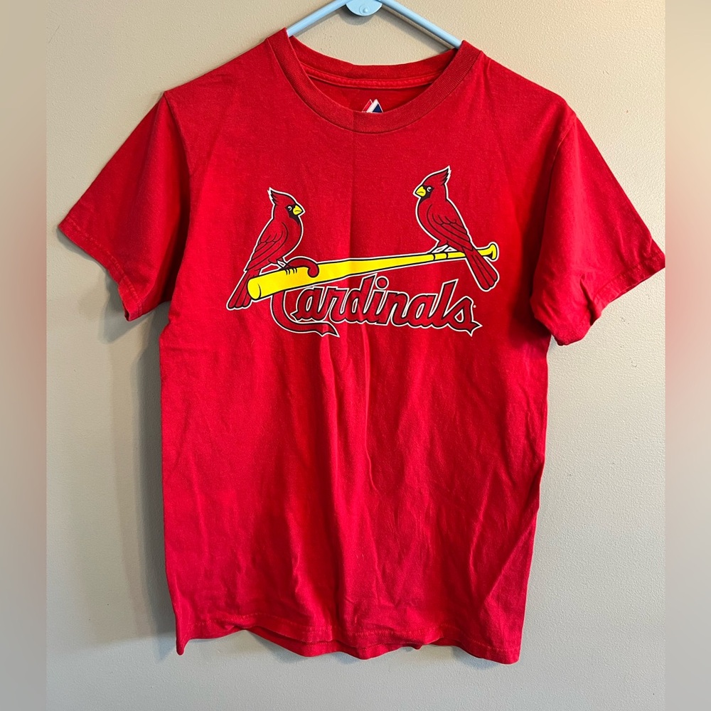 Majestic Red Cardinals Short Sleeve Tee